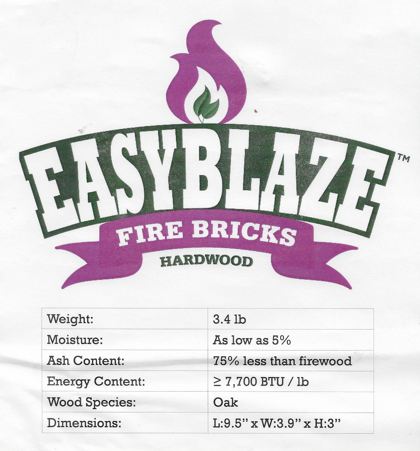 EasyBlaze Fuel Bricks