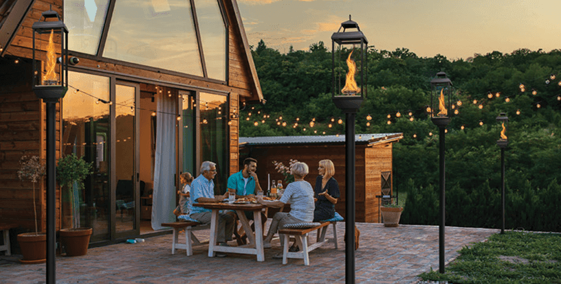 Fire feature from the range at Green Heat
