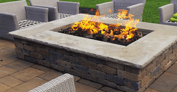 Fire pit from the range at Green Heat